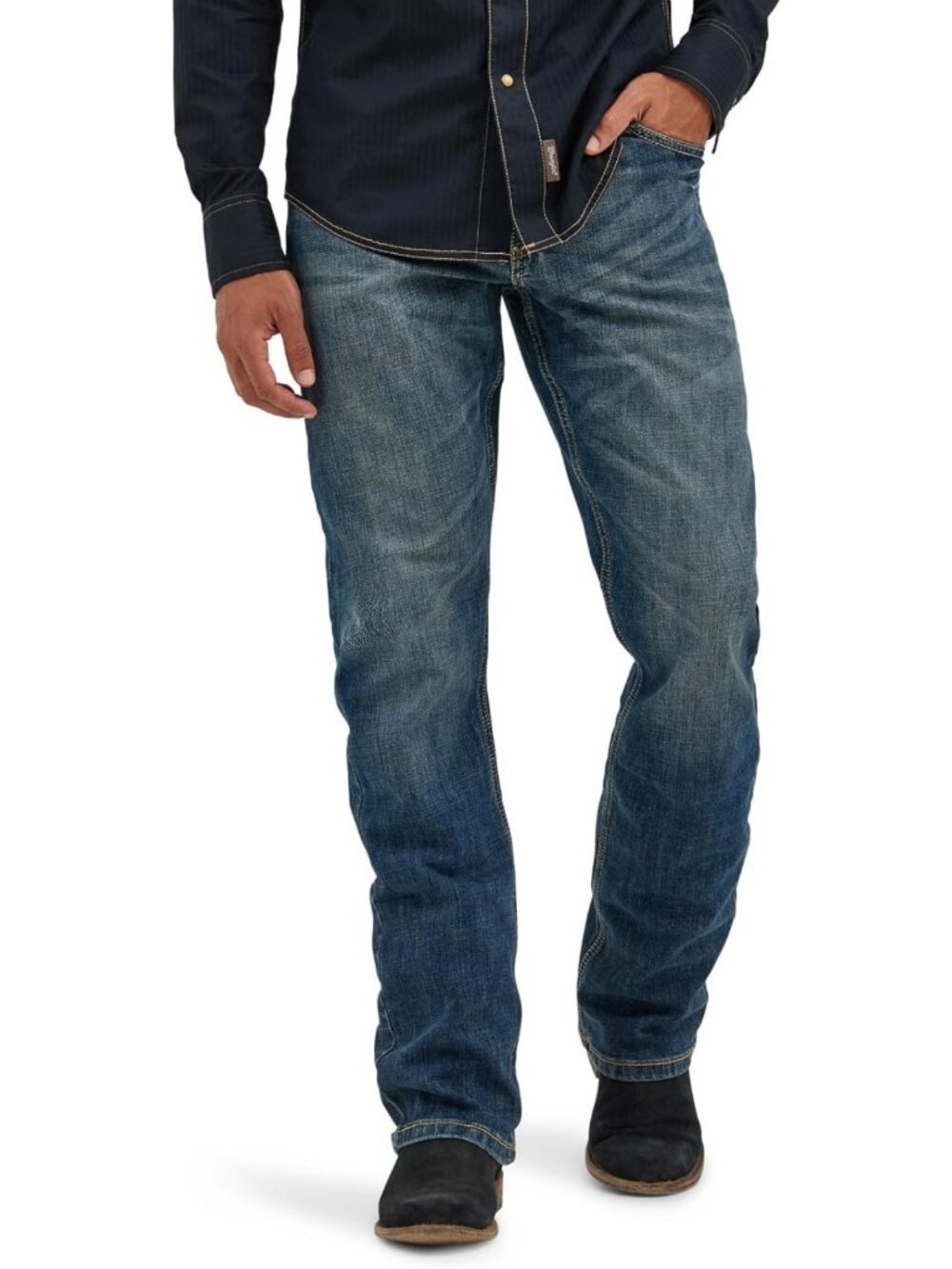 Retro Slim Fit Bootcut Jeans for Men | Stylish Casual Denim Pants